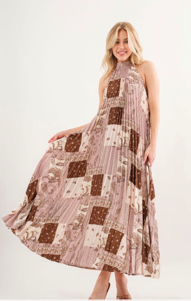 Paisley maxi dress