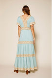 Elsy dress turquoise(Online Exclusive)