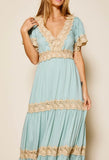 Elsy dress turquoise(Online Exclusive)